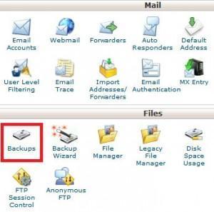 Backup - cPanel
