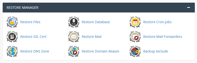 Restore Manager Restore Manager