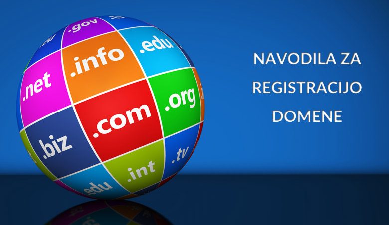 Navodila za registracijo domene