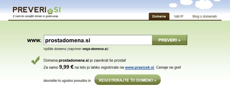 Preveri.si - prosta domena Preveri.si - prosta domena